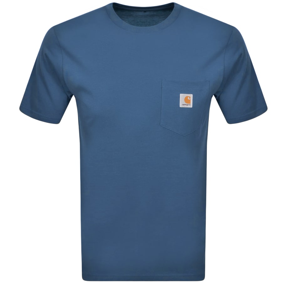Alternative Image for ProductCarhartt Short Sleeved Pocket T Shirt Blue1